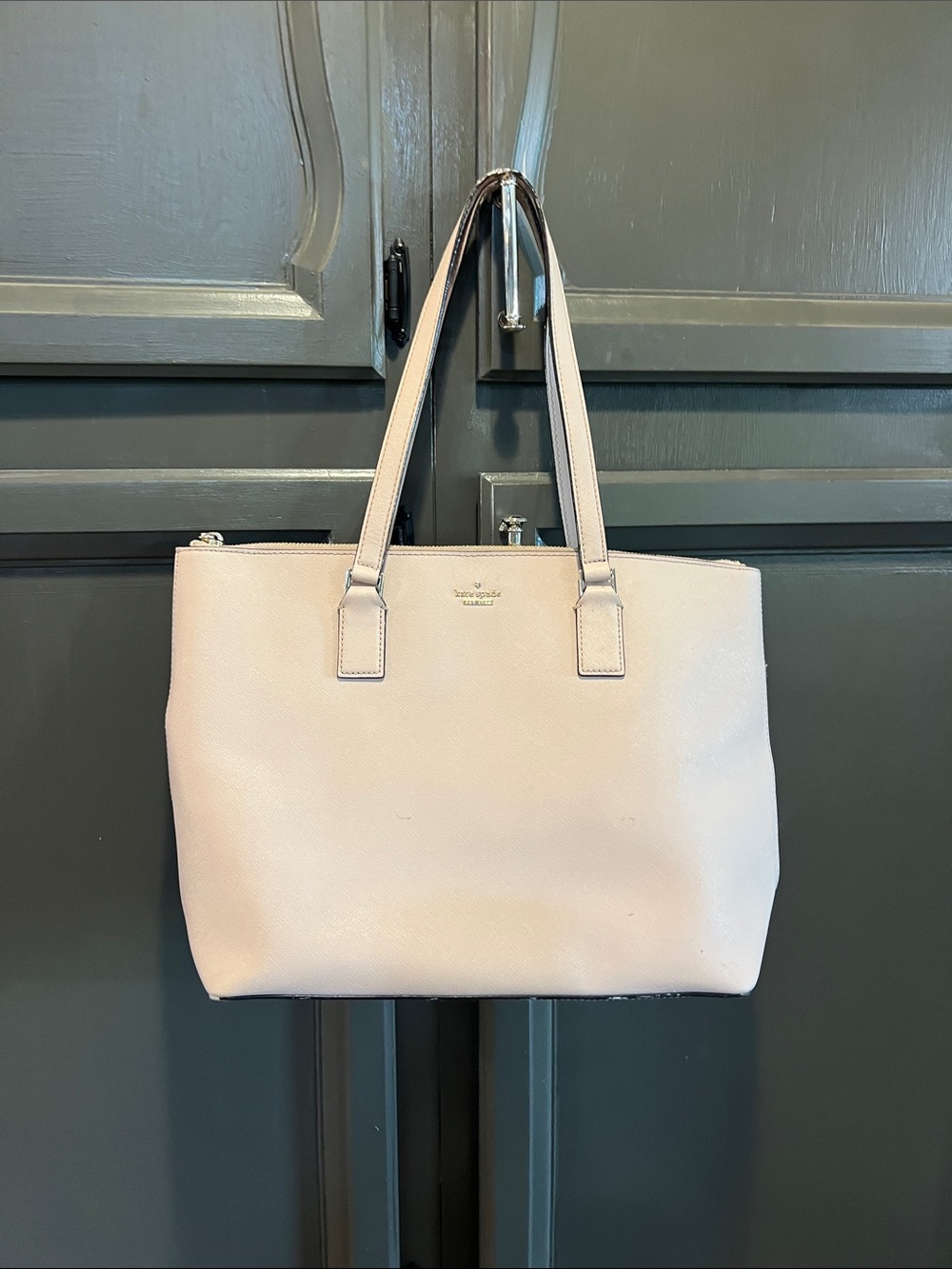 kate spade Blush Pink Leather Tote with Shoulder Straps